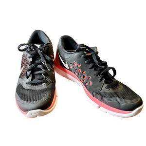 Nike flex running black hot pink casual breathable women’s sports shoe size 9